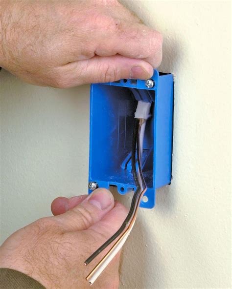 how to add a junction box to an existing wall|installing wall mounted electrical boxes.